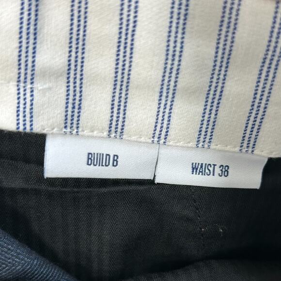 SPOKE London Regular Fit Straight Leg Trousers NWT Mens Sz 38 x 33 Navy Tailored - Picture 6 of 9